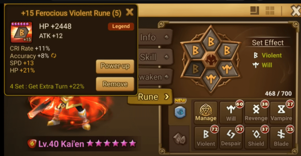 Summoners War Kaien Guide Kaien Rune Summoners War Kaien Guide - Runes