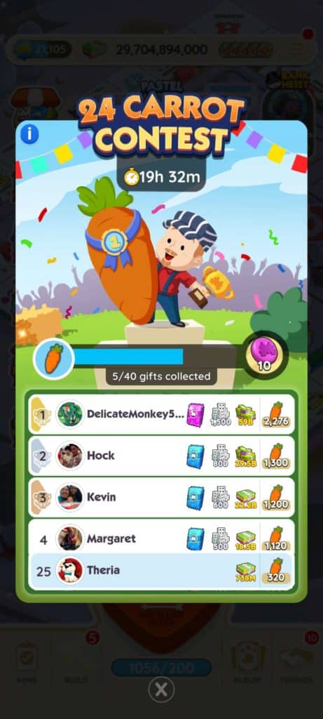Monopoly Go 24 Carrot Contest (April 15) Monopoly Go 24 Carrot Contest April 15 Monopoly Go Carrot Contest : Tips and Strategies