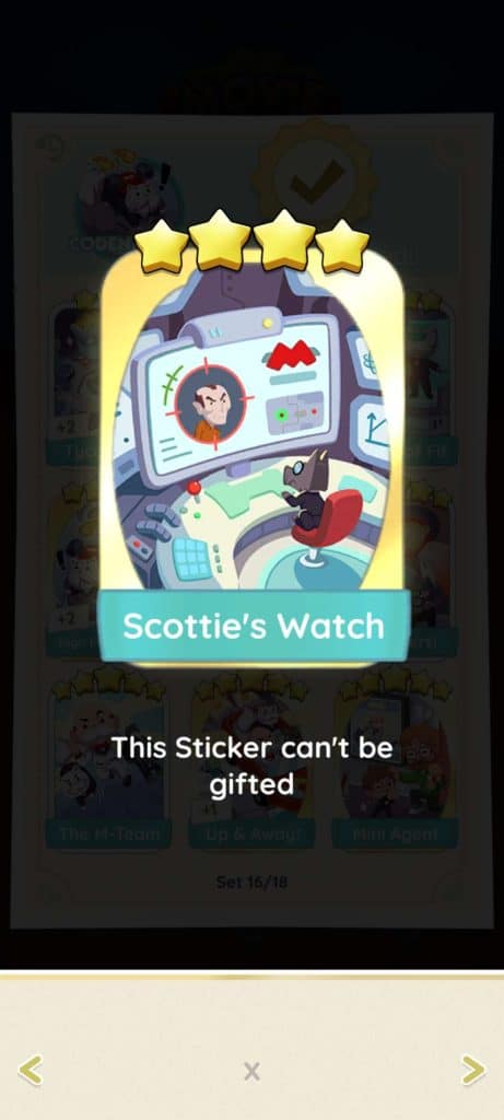 Monopoly Go Codename M Monopoly Go Codename M Scotties Watch Monopoly Go Codename M: Stickers