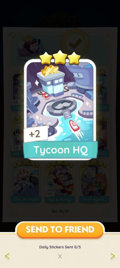 Monopoly Go Codename M Monopoly Go Codename M Tycoon HQ Monopoly Go Codename M: Stickers