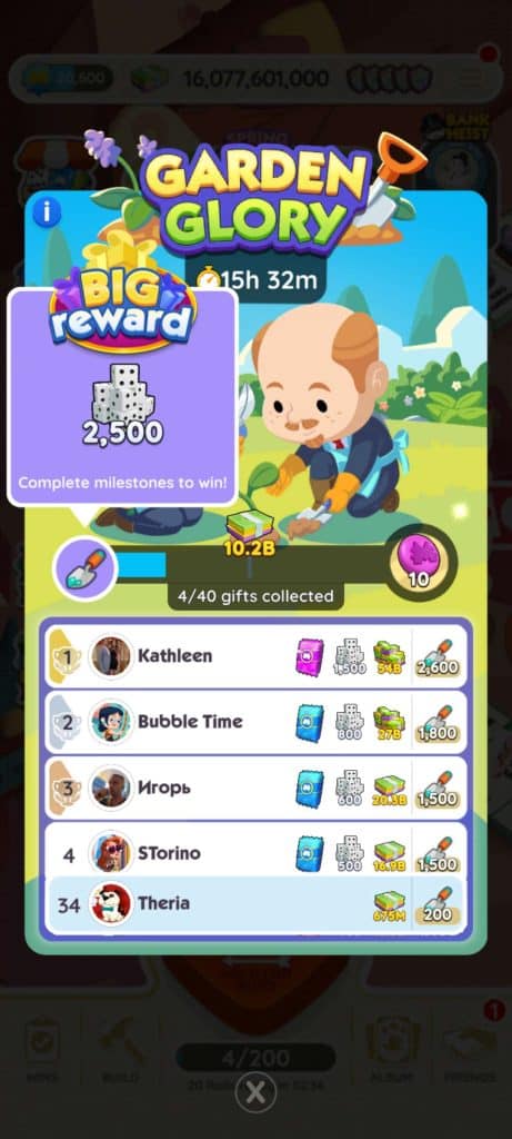 Monopoly Go Garden Glory (April 6) Monopoly Go Garden Glory April 6 Rewards Monopoly Go Garden Glory: Rewards
