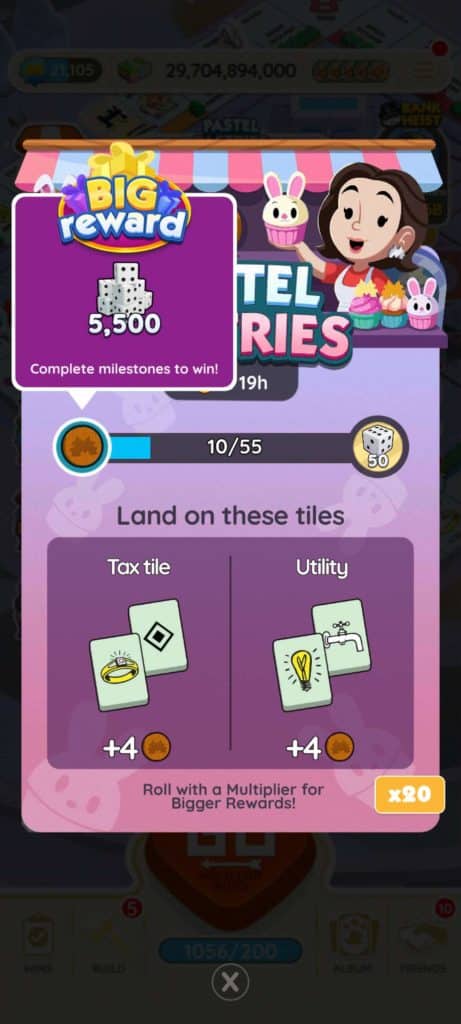Monopoly Go Pastel Pastries (April 15) Monopoly Go Pastel Pastries April 15 Rewards Monopoly Go Pastel Pastries : Rewards