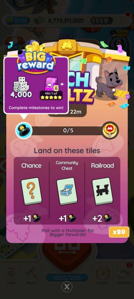 Monopoly Go Rich Waltz (April 1) Monopoly Go Rich Waltz April 1 Rewards Monopoly Go Rich Waltz: Rewards