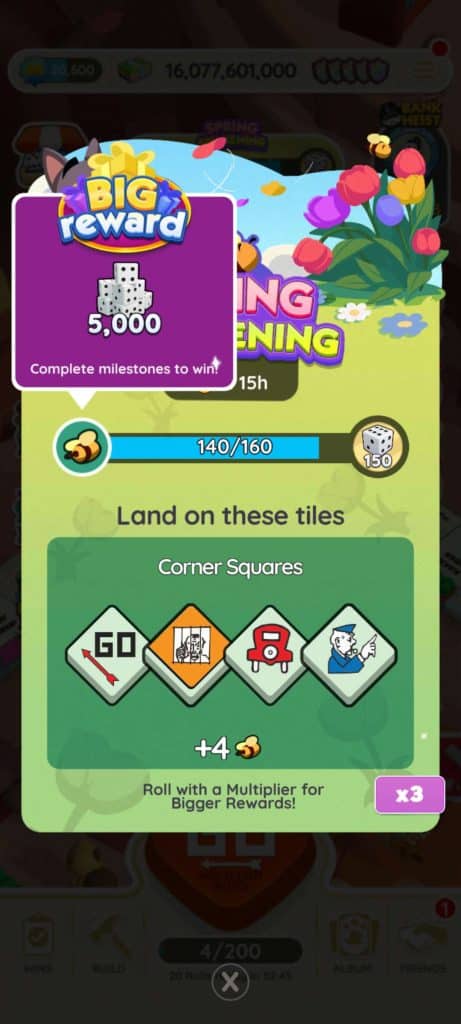 Monopoly Go Spring Awakening (April 6) Monopoly Go Spring Awakening April 6 Reward Monopoly Go Spring Awakening: Rewards