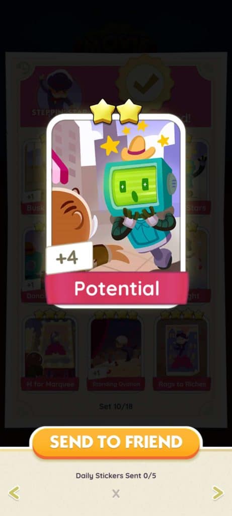 Monopoly Go Steppin Star Monopoly Go Steppin Star Potential Monopoly Go Steppin Star: Stickers