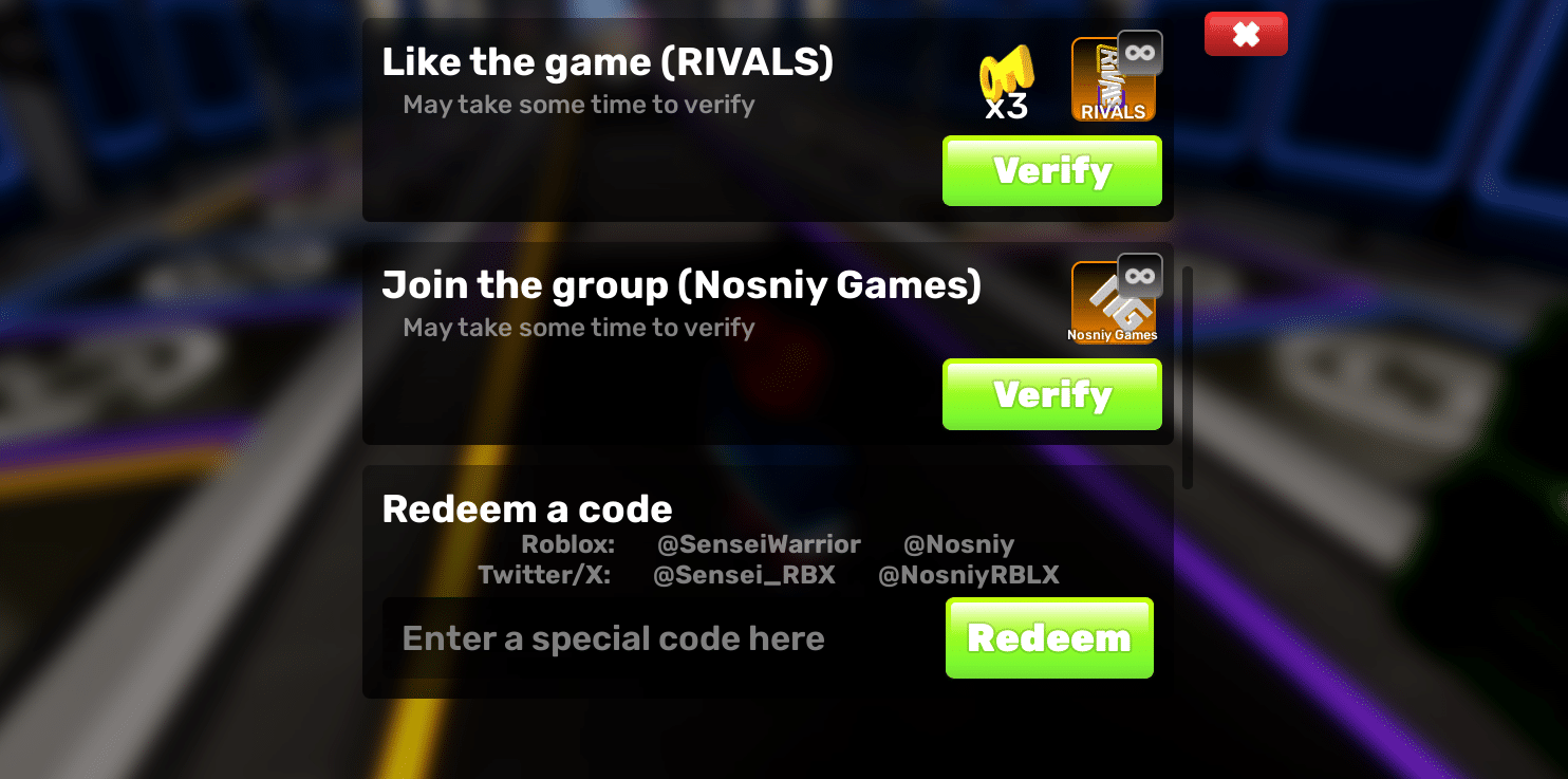 Codes Roblox Rivals juin 2025 Theria Games