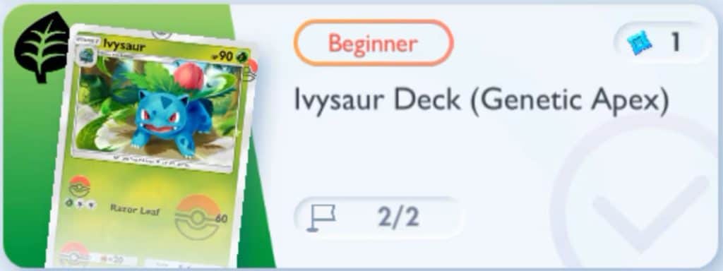 Pokemon TCG Pocket Venusaur Drop Event Venusaur Beginner Pokemon TCG Pocket Venusaur Drop Event - Venusaur Beginner