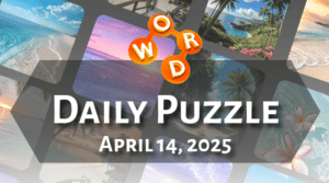 Wordscapes Daily Puzzle 14th of April 2025 Answer Thumbnail