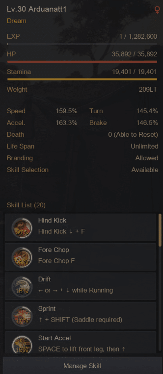Black Desert Online Horses Guide image 1238 Black Desert Online - Horse Stats