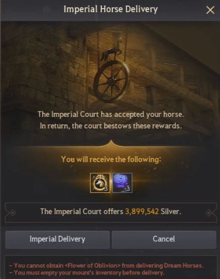 Black Desert Online Horses Guide image 1243 Black Desert Online - Imperial Horse Delivery