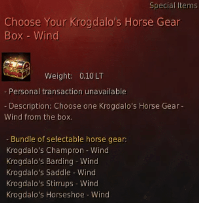 Black Desert Online Horses Guide image 1246 Black Desert Online - Krogdalo's Horse Gear Box
