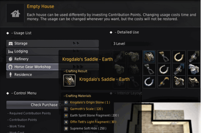 Black Desert Online Horses Guide image 1249 Black Desert Online - Horse Gear Workshop