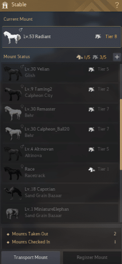 Black Desert Online Horses Guide image 1252 Black Desert Online - Stable System
