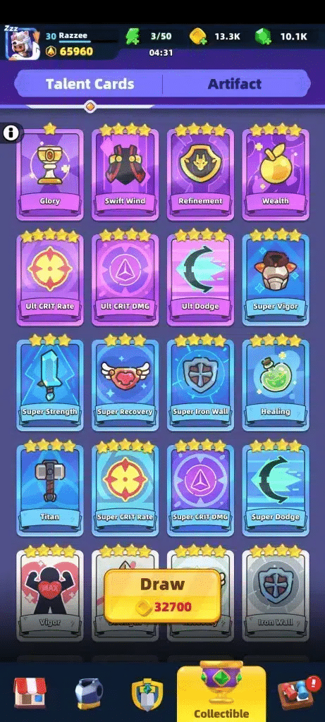 Archero 2 Chapter 69 Dusk Glacier Guide image 1603 Archero 2 Chapter 69 Dusk Glacier Guide - Talent Cards