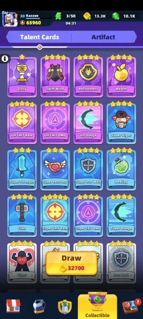 Archero 2 Chapter 80 Castle Drawbridge Guide image 1866 Archero 2 Chapter 80 Castle Drawbridge Guide - Talent Cards