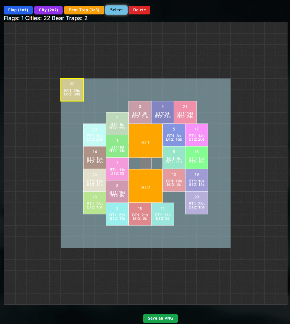 Whiteout Survival Alliance Layout Tool - Theria Games