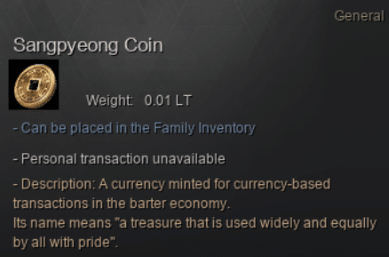 Black Desert Online Donghae Province Guide image 2185 Black Desert Online - Sangpyeong Coin