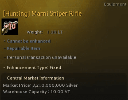 Black Desert Online Donghae Province Guide image 2195 Black Desert Online - Marni Sniper Rifle