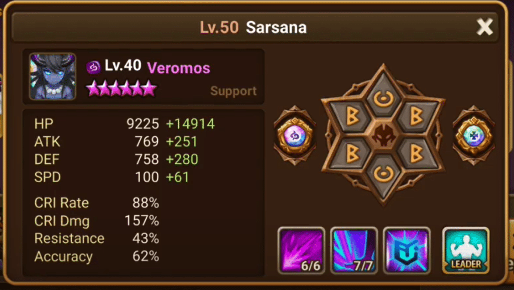 Summoners War Lumel Remains Guide image 738 Summoners War Lumel Remains Guide - Key Monsters