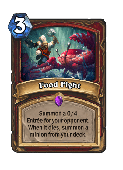 Hearthstone Food Fight Warrior key cards and synergies Hearthstone Food Fight Warrior - Key Cards and Synergies