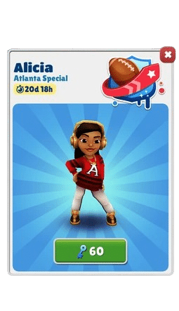 Subway Surfers Limited Character Alicia Guide subwaysurfers alicia 60 keys Subway Surfers Limited Character Alicia - Alicia 60 keys