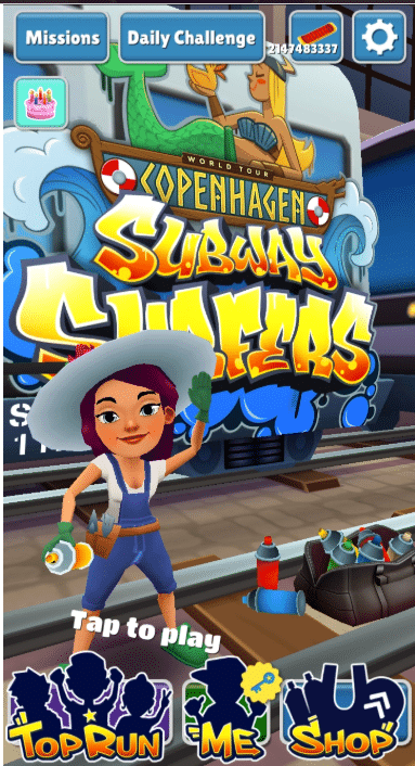 Subway Surfers Limited Character Jolien Guide subwaysurfers jolien spray paint Subway Surfers Limited Character Jolien Guide - Home screen Gameplay