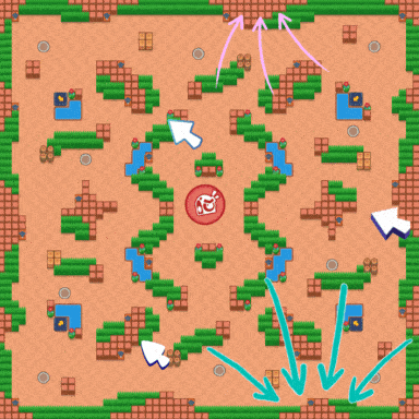 Brawl Stars Alligator Alley Guide Brawl Stars Alligator Alley Bushes and Cover Brawl Stars Alligator Alley Bushes and Cover
