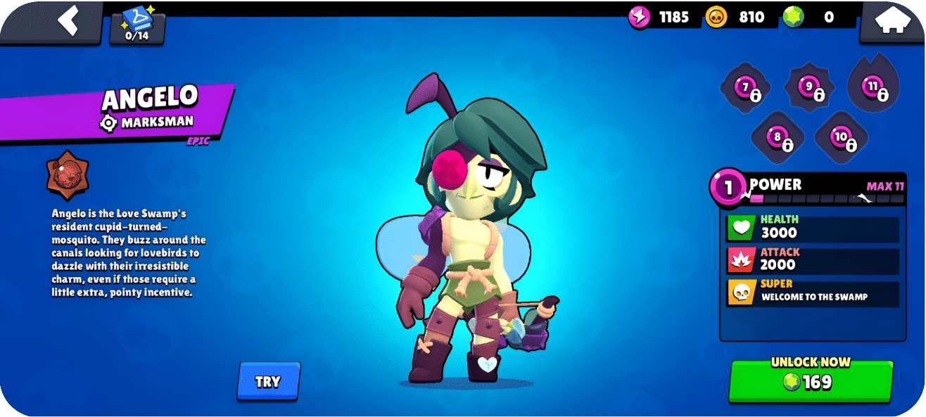Guide d'Angelo dans Brawl Stars