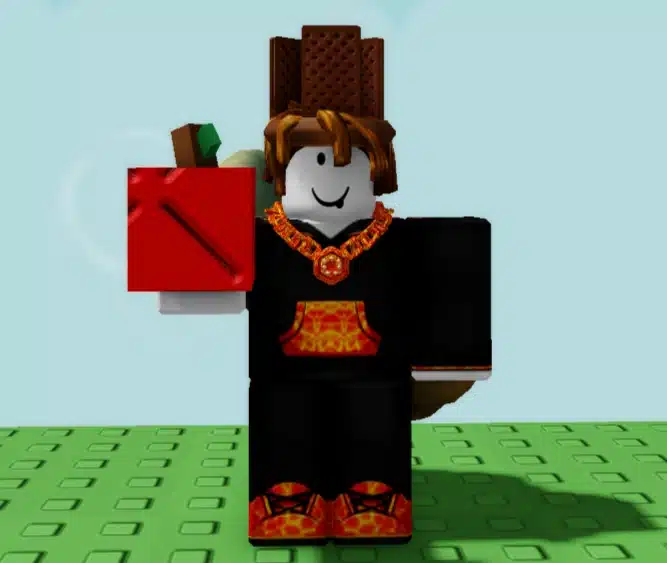 Grow a Garden Apple Grow a Garden Apple Twisted Grow a Garden player holding an apple in game