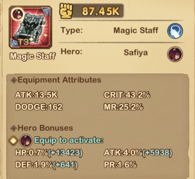 AFK Arena Gear Guide AFK Arena Gear Bonuses Gear Bonuses