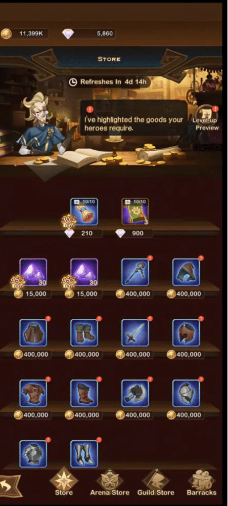 AFK Arena Poe Coins Guide AFK Arena Store 5 AFK Arena Store