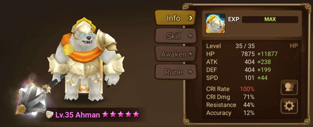 Summoners War Ahman Light Bearman Guide Ahman 1 Summoners War Ahman Light Bearman Guide - Ahman 1