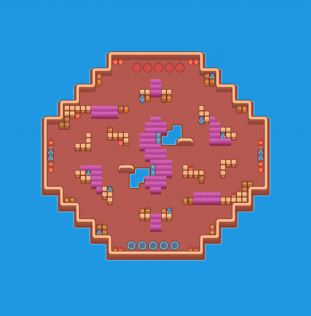 Brawl Stars Survival of the Meanest Guide Brawl Stars Central Obstacle Brawl Stars Survival of the Meanest Central Obstacle