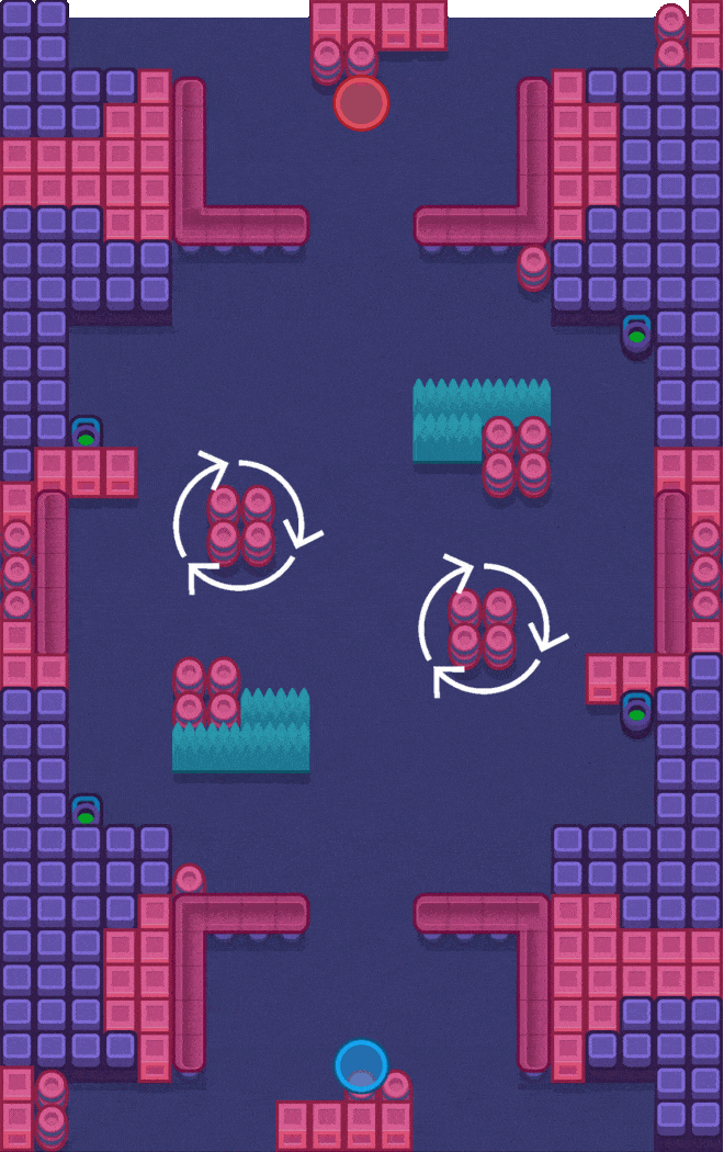 Brawl Stars Tiger Trap Guide Brawl Stars Tiger Trap Barrel and Bushes Brawl Stars Tiger Trap Barrel and Bushes