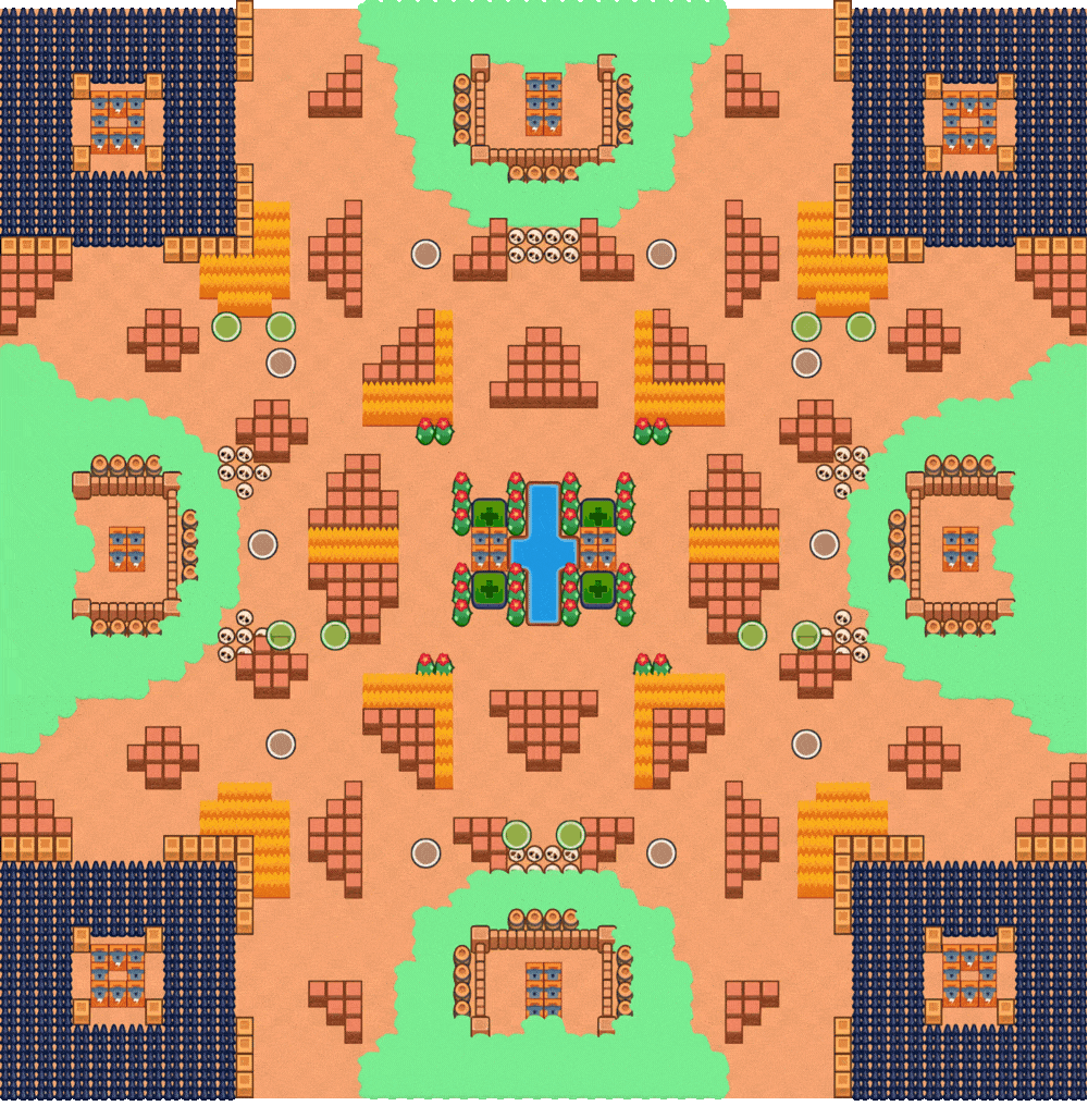 Brawl Stars Trap Map Guide Brawl Stars Trap Map Bushes and Wall Brawl Stars Trap Map Bushes and Wall