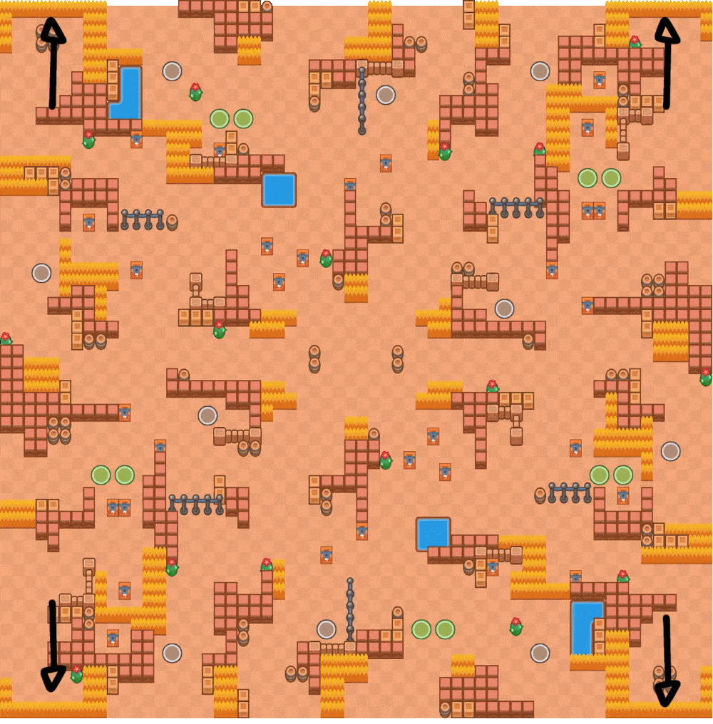 Brawl Stars Victor Valley Guide Brawl Stars Victor Valley Bush on Edges Brawl Stars Victor Valley Bush on Edges