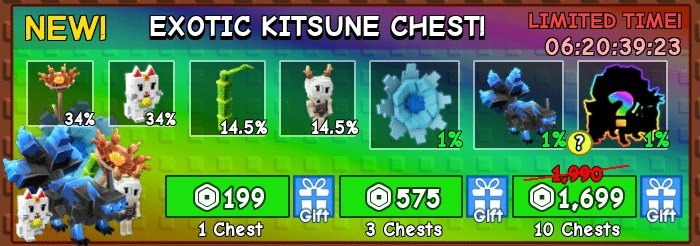 Grow a Garden Dezen Exotic Kitsune Chest Grow a Garden Dezen - Exotic Kitsune Chest