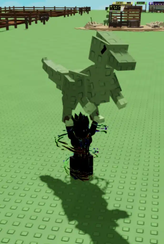 Grow a Garden Dinosaur Egg Grow a Garden Raptor being held player holding a dinosaur in grow a garden