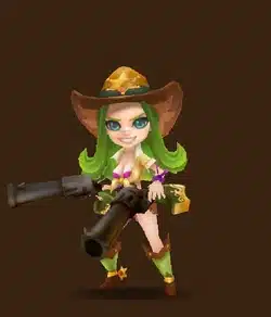Summoners War Hannah Wind Cowgirl Guide Hannah front Summoners War Hannah Wind Cowgirl Guide