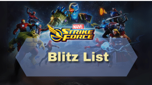 Marvel Strike Force Blitz List