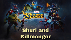 Marvel Strike Force Shuri and Killmonger