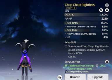 Wuthering Waves Chop Chop Rightless Echo Guide image 375 Wuthering Waves Chop Chop Rightless Echo Guide - echo stats