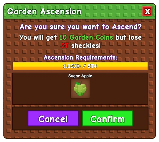 Grow a Garden Ascension Ascesion Requirement Grow a Garden Ascension - Ascesion Requirement
