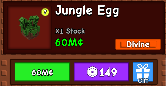 Grow a Garden Jungle Egg Jungle Egg Shop Grow a Garden Jungle Egg - Jungle Egg Shop